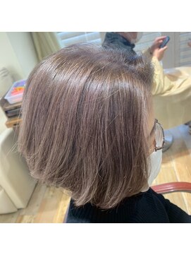 ネオリーブウリ 二子玉川店(Neolive uri) ストレートオリーブベージュ髪質改善大人ハイライト前髪