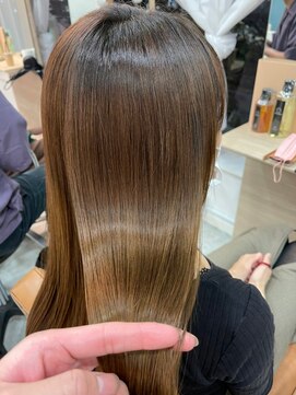 シェノン サントル(CHAINON CENTRE) ショコラベージュ/ボブルフ/カール/ベビーバング【梅田/茶屋町】