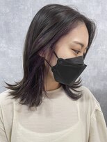 シールドヘアー 沖縄 新都心(C'LD Hair)&nbsp;【 C’LD 】お客様スタイル_イヤリングカラーパールバイオレット