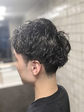 ヒロギンザ 新橋日比谷口店(HIRO GINZA) 2ブロックゆるめパーマスタイル