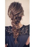 編みおろしヘアセット