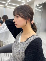 ロンド マーレ 天神大名店(Lond mare)&nbsp;韓国風小顔カット　顔まわりレイヤー　韓国ヘア　前髪　くびれ髪