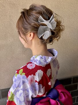 ピエスヘア(PIE'CE HAIR) 静岡/清水 浴衣ヘア × 浴衣着付