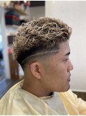 パーマ×フェード×抜きっぱなし