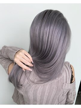 リノート バイ エゴル 名古屋(LINOET by ENGOL) 保存必須【ストレートスタイル】ラベンダーアッシュ