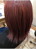ワンブリーチで作る、レッドヘアー