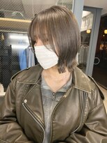 ジブル(Giblle.)&nbsp;【Giblle.】外ハネボブ/グレージュ/切りっぱなしボブ/ボブ