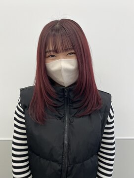 ゴウトゥデイシェアサロン 町田店(GO TODAY SHAiRE SALON) チェリーレッド【町田/韓国ヘア/レイヤーカット】