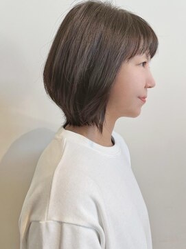 トップヘアー ガーデンヴィラ 安城(Garden Villa) バランスボブ/ニュアンスカラー/カーキベージュ