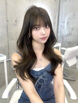 アリュウル 表参道 青山(Allure) 赤み消しオリーブベージュ×韓国レイヤーカット◯ KAKO