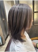 白髪ぼかしハイライト
