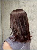 艶髪 ピンクブラウン/川崎/美髪カラー/髪質改善/艶髪