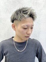 ルースト 西院店(ROOST)&nbsp;ツイストパーマ/ホワイトメッシュ/ジェットモヒカン