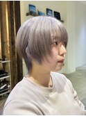 ショートウルフカット/ナチュラルウルフ/顔まわりレイヤーカット