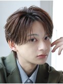 フェザーパーマニュアンスパーマ韓国フェザーショートグレージュ