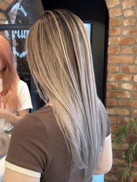 ハーパーズ 渋谷(harpers) ホワイトベージュのバレイヤージュ