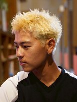 メリケンバーバーショップ コウベ(MERICAN BARBERSHOP KOBE) ツーブロスパイキーフェザーアップショート