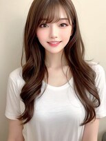 シキサロン 仙台(siki.salon)&nbsp;仙台/髪質改善/顔周りレイヤー☆ハイトーンカラー大人波巻き♪