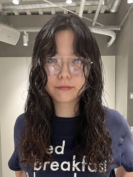 テクネ 天神大名(techne) 天神大名顔周りレイヤーカットミディアムボブタッセルボブパーマ