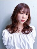 レイヤーカット / 顔周りレイヤー / ナチュラルブラウン