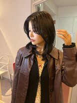 アム(amu)&nbsp;ミディアムレイヤー/くびれヘア/チョコレートブラウン