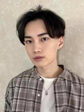 【ニュアンス毛流れパーマ】刈り上げセンターパート/横浜