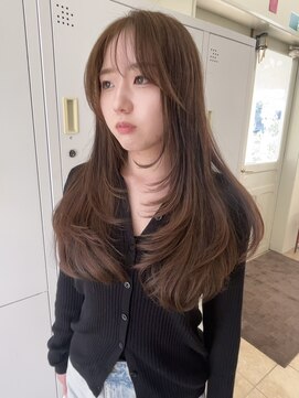 黒髪/クラゲヘアー/オリーブグレー/小顔/ココアベージュ/南草津