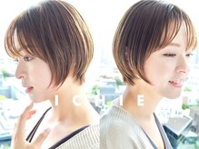 イチエ(ICHIE)の雰囲気（ショートボブ/切りっぱなしボブ透明感カラー/ブリーチなしカラー）