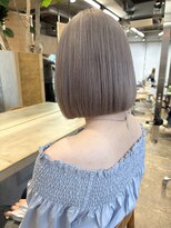 サンク 原宿 表参道(cinq) ラベンダーグレージュアッシュグレージュミディアムウルフボブ