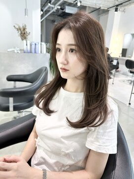 オールヘア(ALL HAIR) 【岡山】お顔まわりレイヤーカット × 似合わせヘアカラー