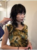 ウルフヘアウルフパーママッシュウルフレイヤーパーマ