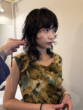 テント(tent.) ウルフヘアウルフパーママッシュウルフレイヤーパーマ
