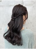 丸顔/卵型/顔型別ヘアスタイル/ヘアセット/結婚式/韓国/小顔