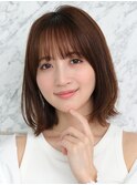 表参道レイヤーボブ髪質改善ニュアンスカラーアッシュグレー30代