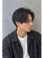ラベルム バイ エーケー メンズ(La Belleme by AK for Men)&nbsp;黒髪ナチュラルセンターパート