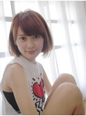 ☆小顔に見える耳かけボブ