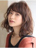 大人可愛い20代30代40代イメチェン似合わせカットフルバング