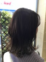 ハール ヘア スタジオ(haar HAIR STUDIO) ミディアムグラデーションカラースタイル