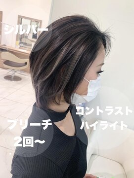 アッシュ 立川店(Ash) 【Ash立川】ショートコントラストハイライト