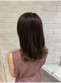 ブラウンジュカラーで大人ヘア　2