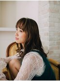 ココアブラウン♪セミウェットウェーブ♪前髪