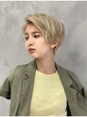 大人かわいい20代30代ひし形小顔ショート
