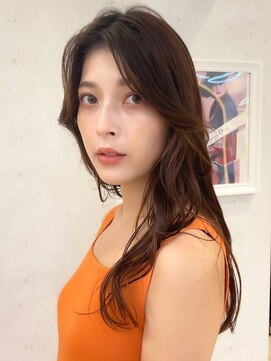 ロンドプランタン 恵比寿(Lond Printemps) センター分け大人ロング　魅力倍増カール