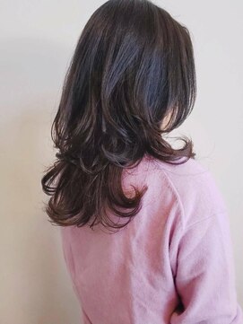 トップヘアー ガーデンヴィラ 安城(Garden Villa) ワンカールレイヤーロング/レイヤーロング/ニュアンスカラー