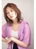 ミディアム レイヤー センターパート ウルフミディアム 代官山