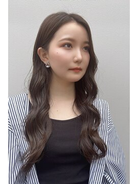 ロンド ストラーダ 心斎橋(Lond strada) 韓国前髪顔周りロング×インナーグレージュ[心斎橋/髪質改善]