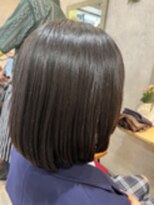 クシュ 所沢東口店(kusyu...) 40代50代/ボブウルフ/ココアベージュ/黒髪/グレージュカラー