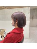 ガリカ(Gallica kinshicho)&nbsp;【有坂映哉】ぱっつんボブ/耳かけショートボブ/ピンクパープル