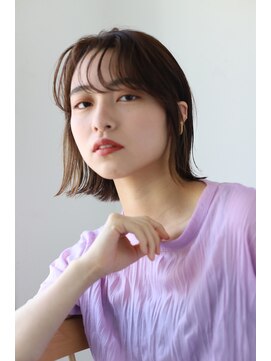 ヘアーアンドメイク エクリ 不動前店(Hair&Make equri) 【不動前美容室】外ハネボブ・ナチュラルベージュ