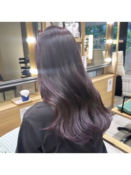 ウノプリール 茶屋町店(unopulir) パープルカラー×ゆる巻《石原》